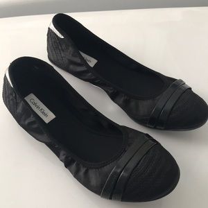 Calvin Klein Women’s Kyoko Satin Flats
